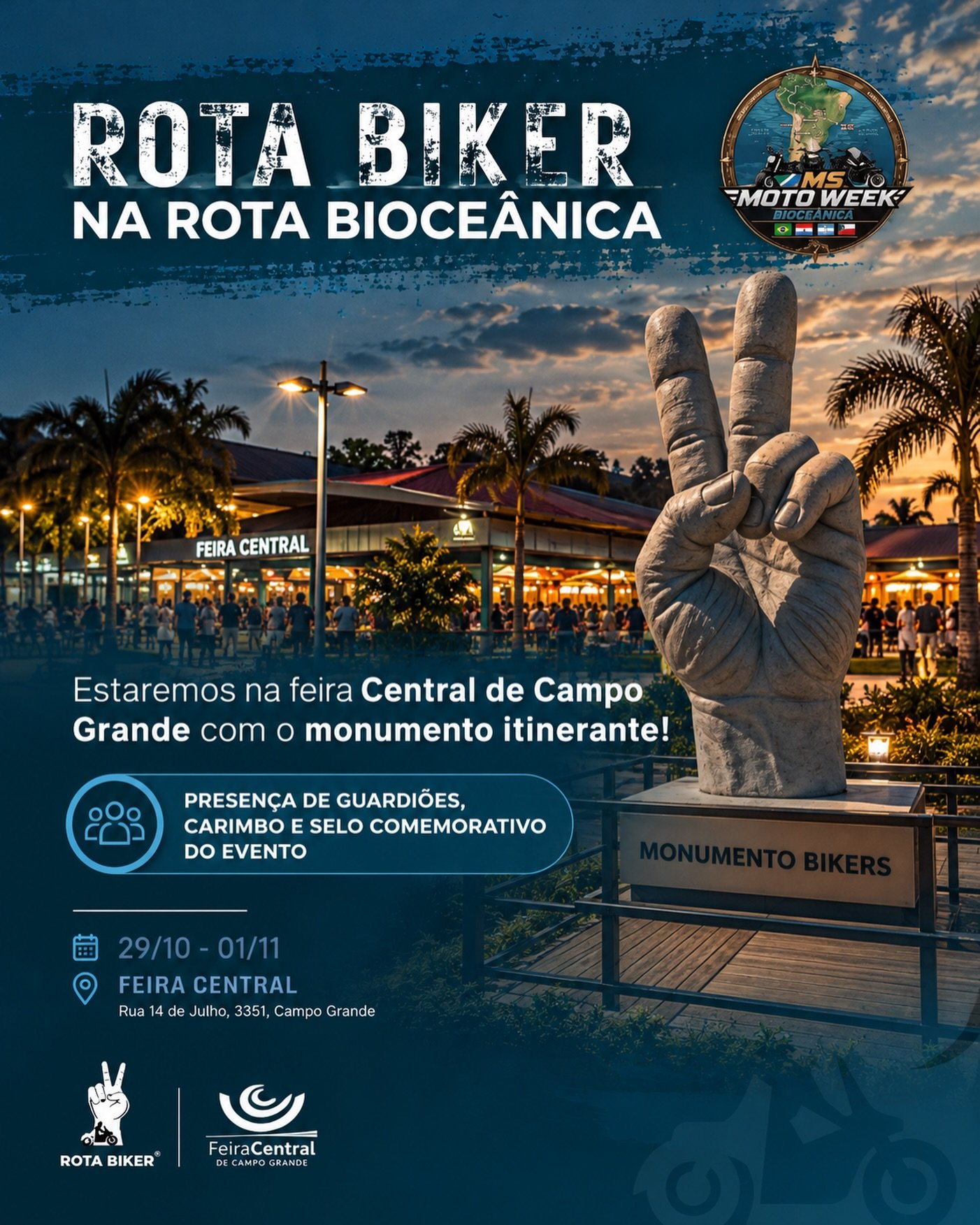 Rota Biker estará no MS Moto Week Bioceânica, em Campo Grande
